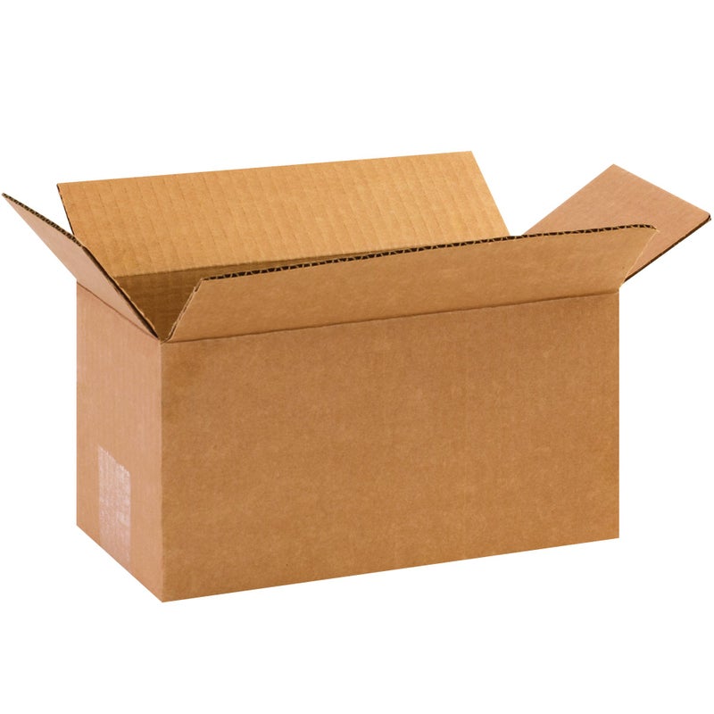 BOX USA 10 x 5 x 5 Corrugated Cardboard Boxes, Long 10""L x 5""W x 5""H, Pack of 25 | Shipping, Packaging, Moving, Storage Box for Home or Business, Strong Wholesale Bulk Boxes - Image 1